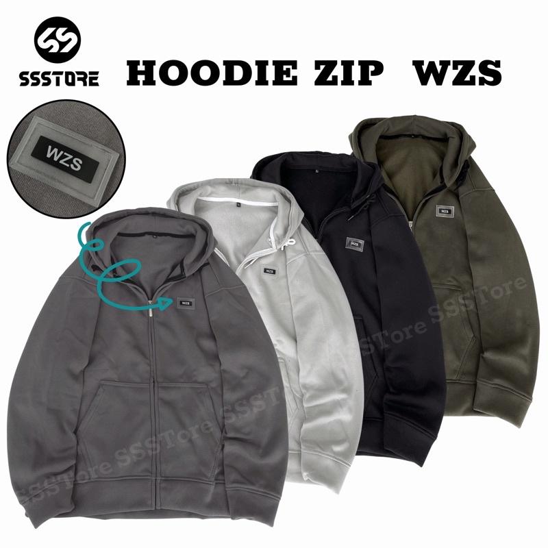 Áo khoác hoodie zip có nón vải nỉ bông tag WZS nhiều màu form rộng unisex nam nữ - SSSTore