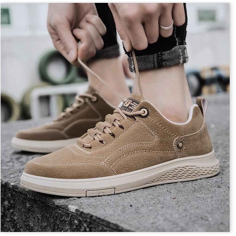 Giày Sneaker Nam, Giày Da Nam Thấp Cổ Da Lộn HOT HOT