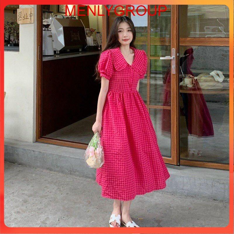 ĐẦM XÒE CARO CỔ SEN