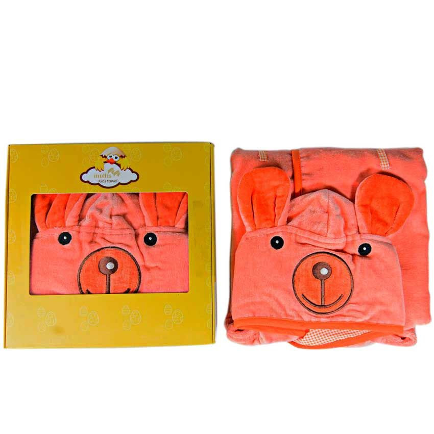 Áo Choàng Tắm Trẻ Em Mollis Cotton 65cm Cao Cấp Thấm Hút Tốt Mềm Mại An Toàn Giữ Ấm Không Xù Lông N30