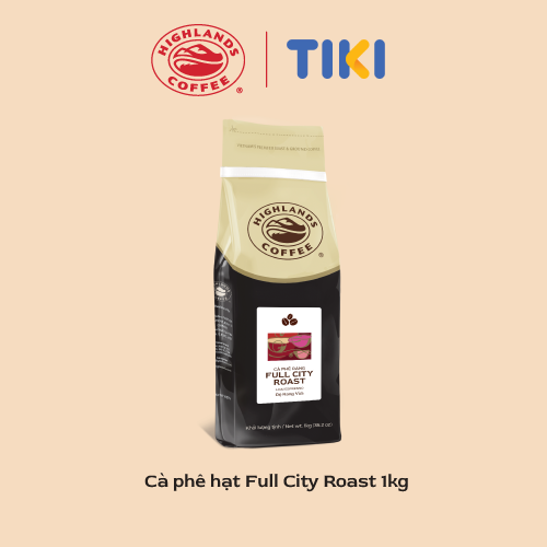 Cà phê hạt Full City Roast Highlands Coffee 1kg