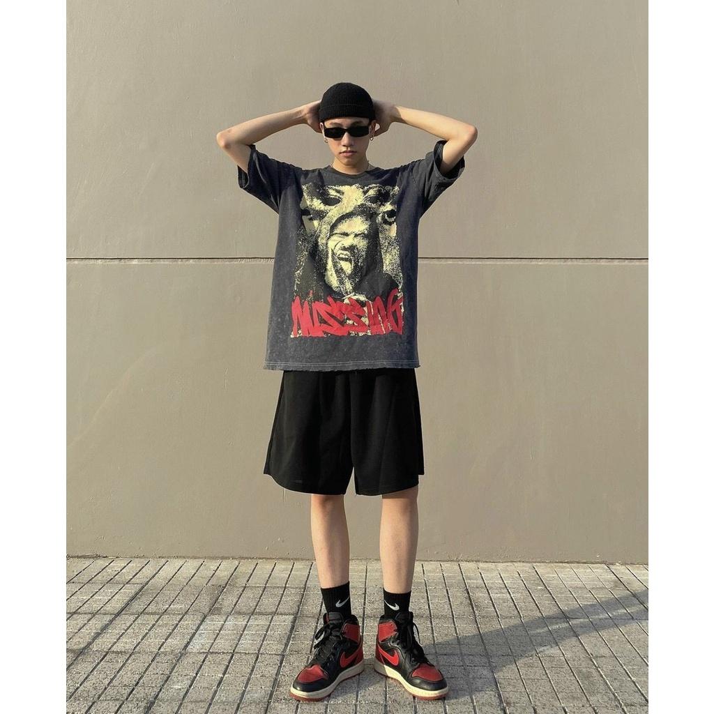 Áo Thun Nam Nữ Local Brand Bad Habits Wash Xám Tay Lỡ Unisex Full Mạc