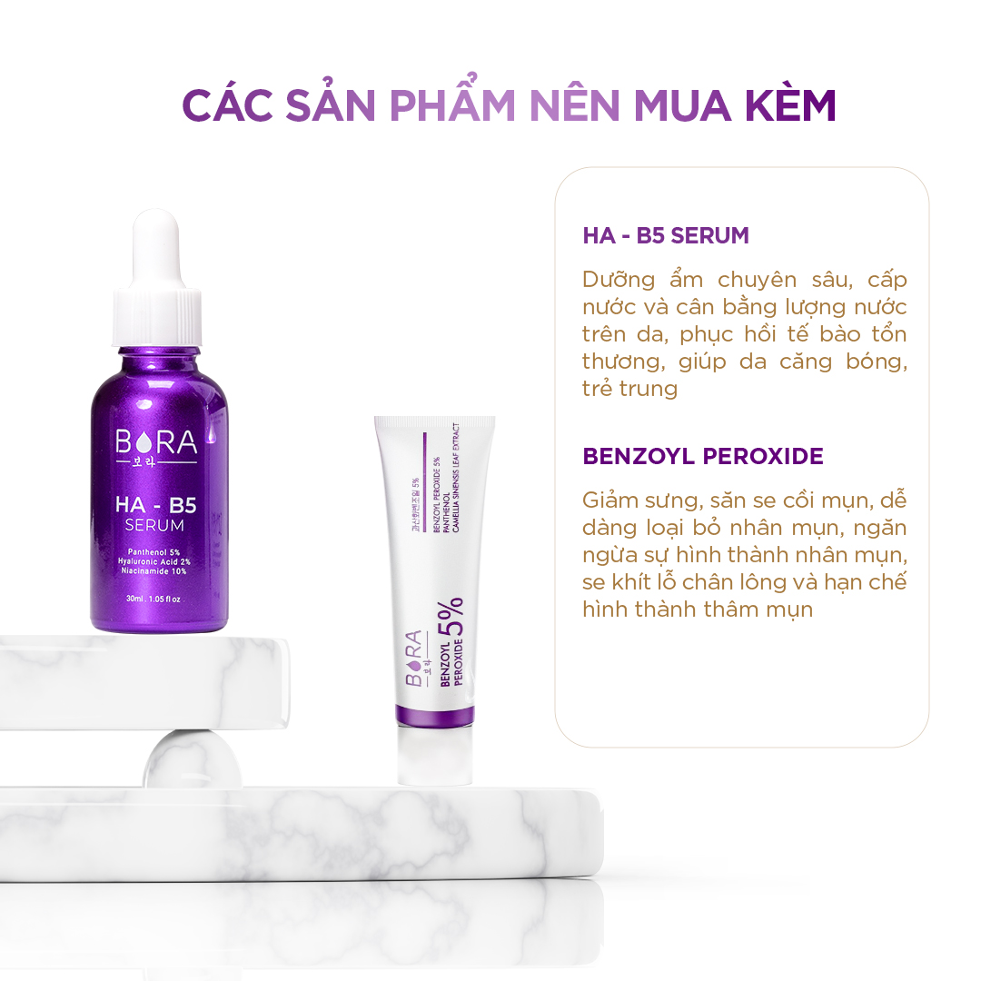 Tinh chất ngăn ngừa mụn dưỡng ẩm cho da Bora BHA 2% Serum lọ 30ml