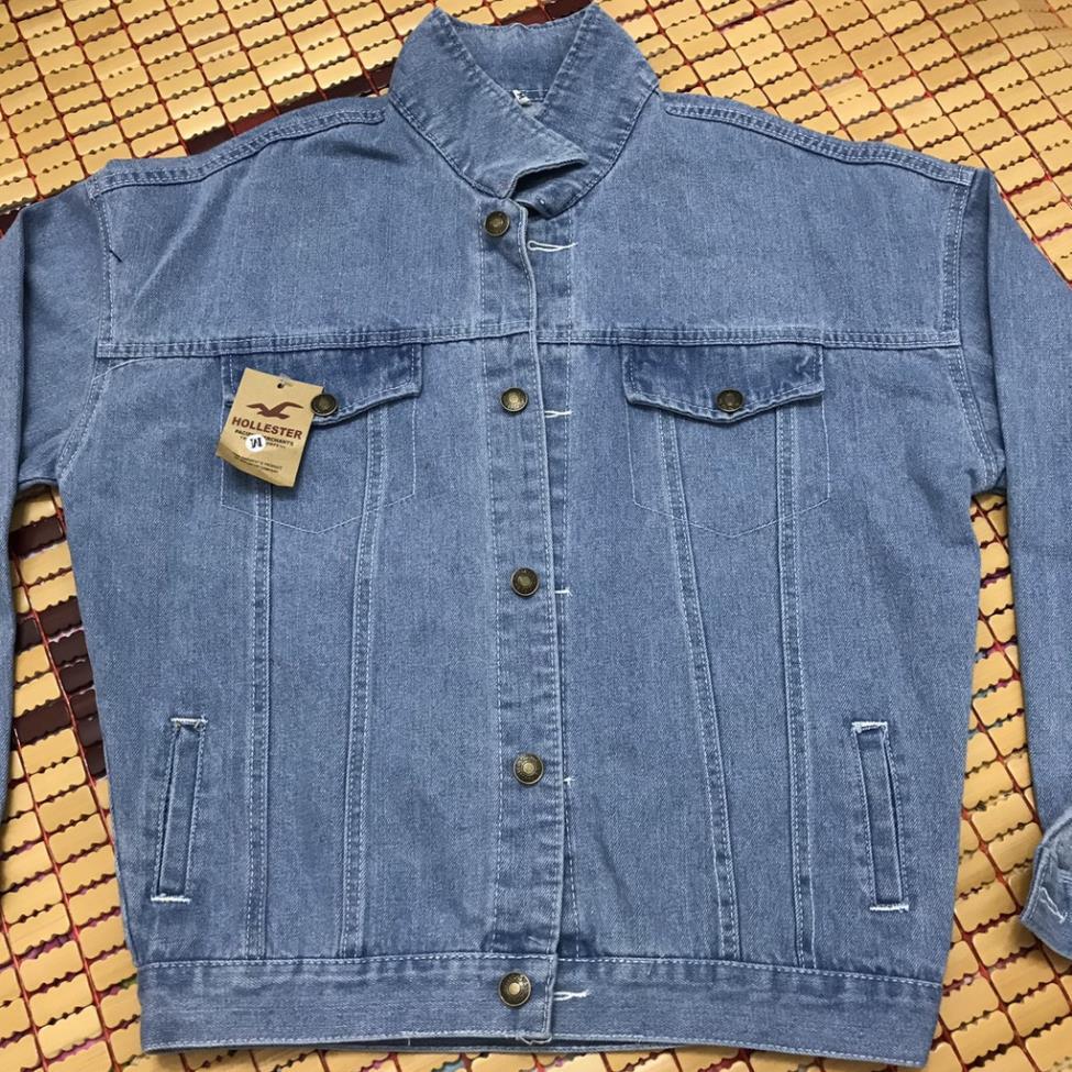 Áo Khoác Jean Nữ Nam Basic Unisex From Rộng In Hình - Áo Khoác Bò Nam Nữ