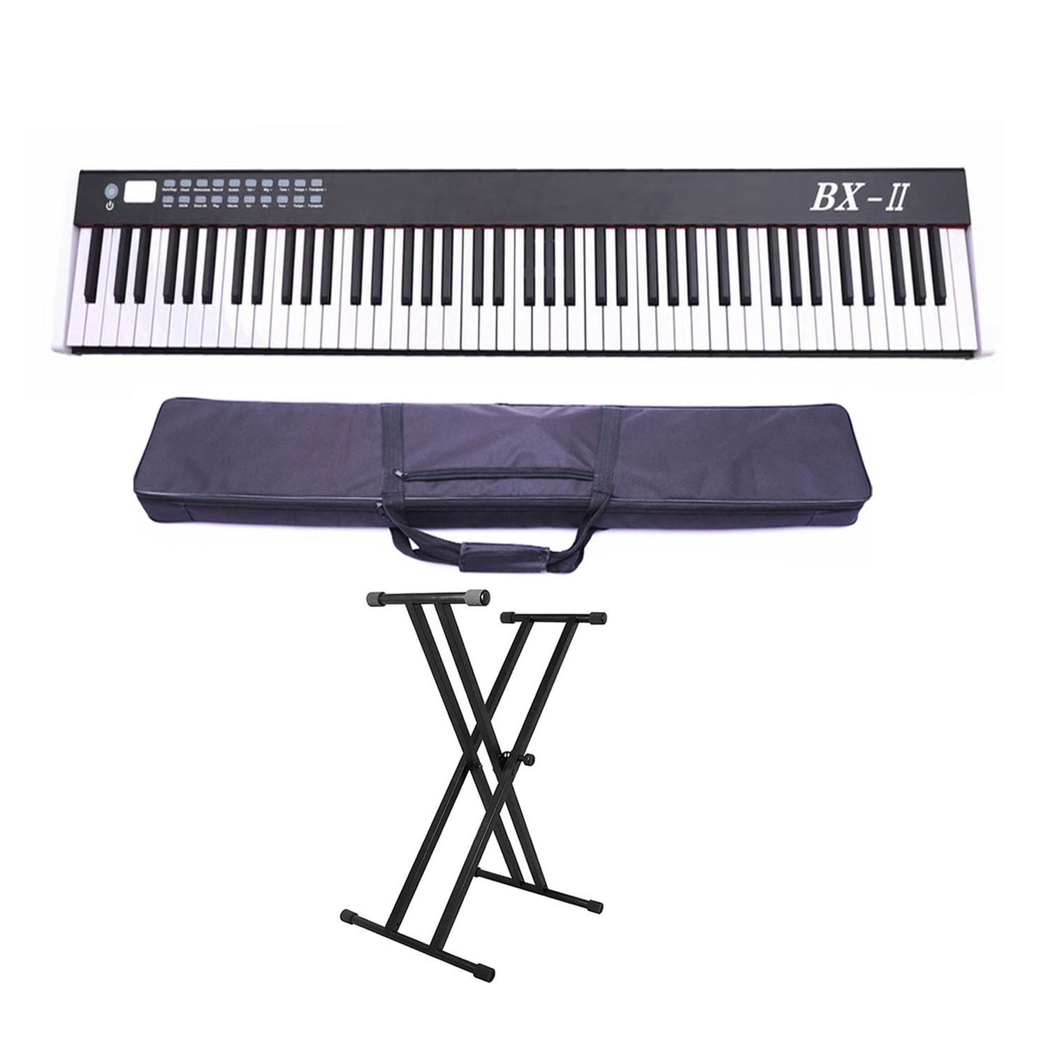 Đàn Piano Điện Bora BX-II - Đàn, Chân, Bao, Nguồn 88 Phím nặng Cảm ứng lực BX2 - Kèm Móng Gẩy DreamMaker BX-02 (Kết nối máy tính và điện thoại, Bluetooth, Pin sạc, Loa lớn)