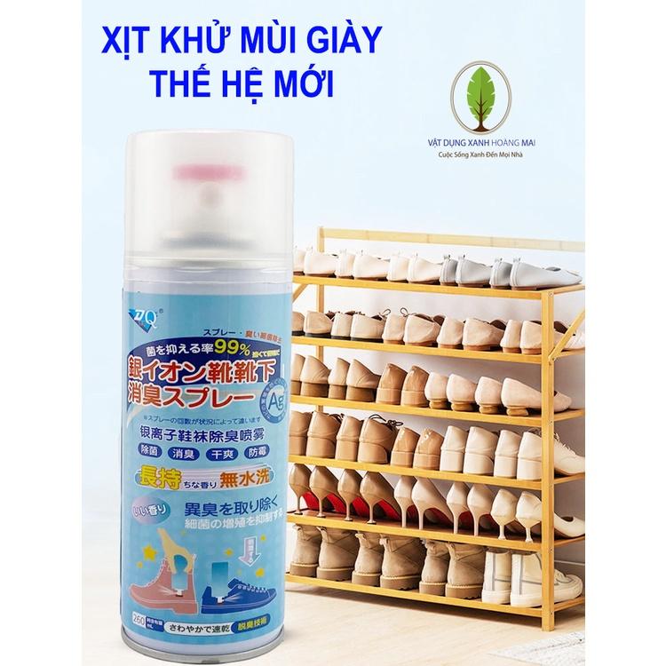 Xịt Khử GIày Mùi Mồ Hôi Chân Mùi Tủ Giày Hương Dịu Nhẹ