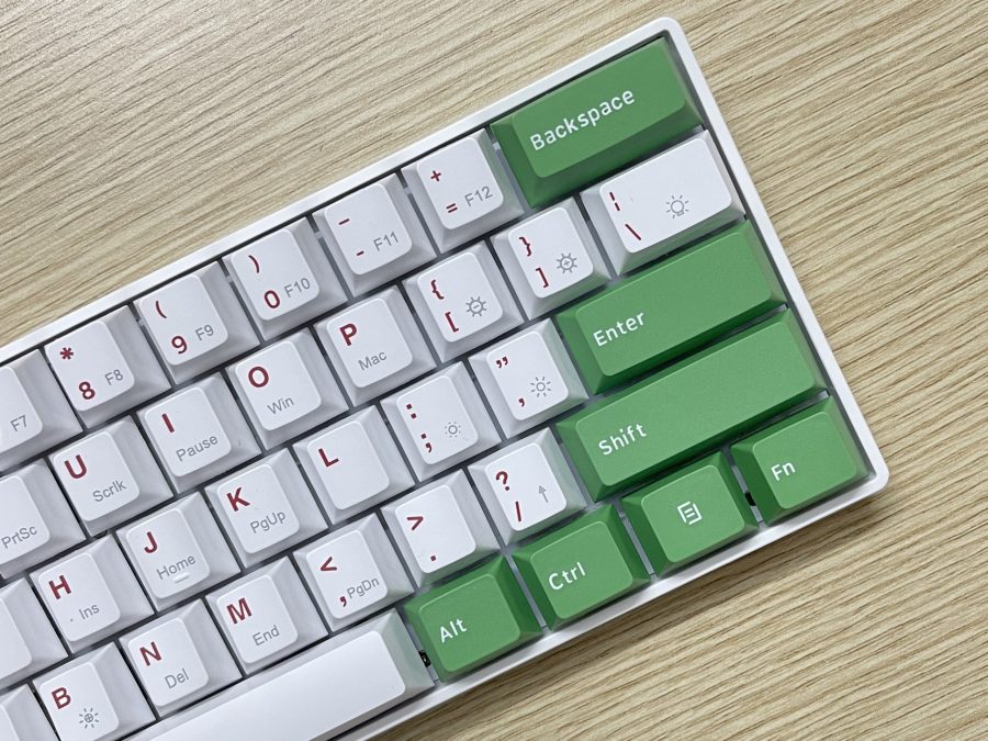 Bộ Keycap Xanh Matcha (PBT, Cherry Profile ) cho Newmen GM610 Layout 61 (12 nút) - Hàng Chính Hãng