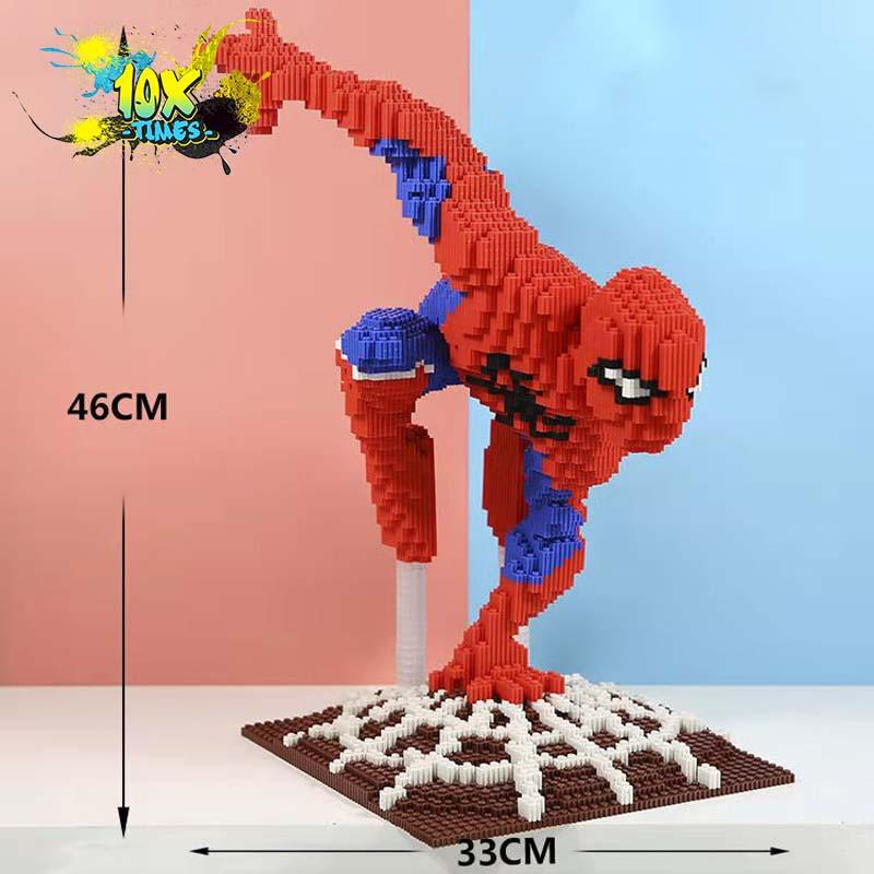 Đồ chơi lego 3d siêu nhân maver iron man người nhện quà tặng sinh nhật bạn trai, đồ decor