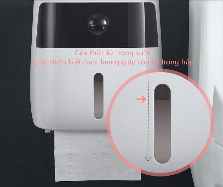 Hộp Đựng Giấy Vệ Sinh Đa Năng - 2 Tầng - Không Cần Khoan Tường - Hàng Cao Cấp - Giao Màu Ngẫu Nhiên