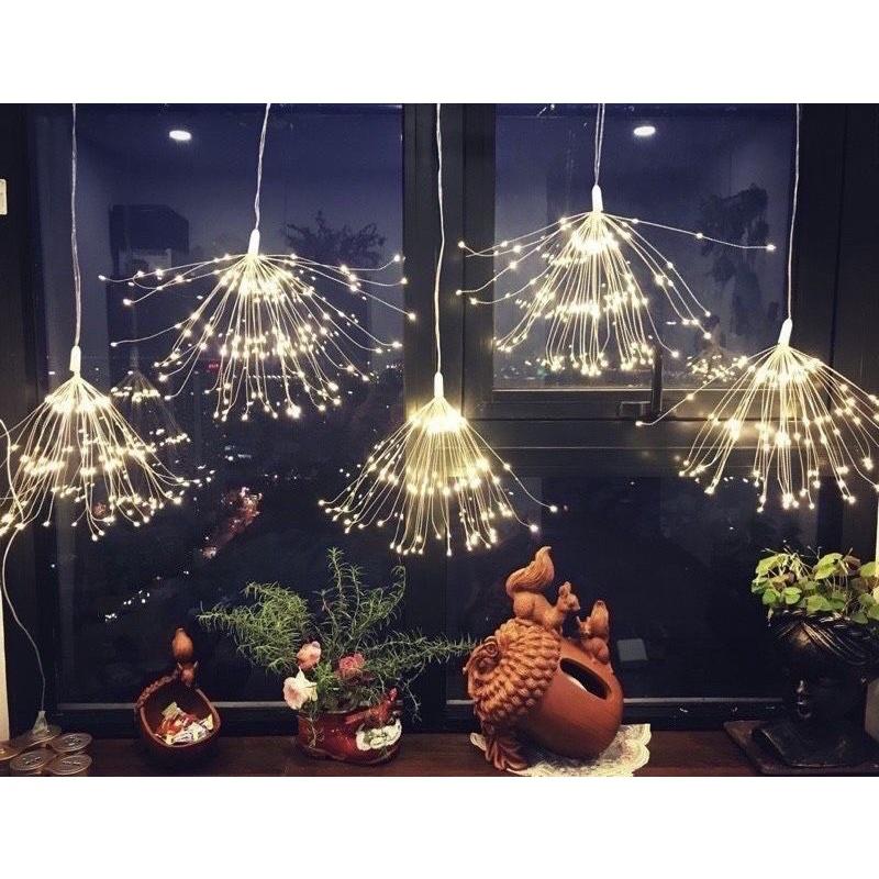 Dây đèn trang trí phao hoa 5 mét 5 hoa cắm điện chống nước