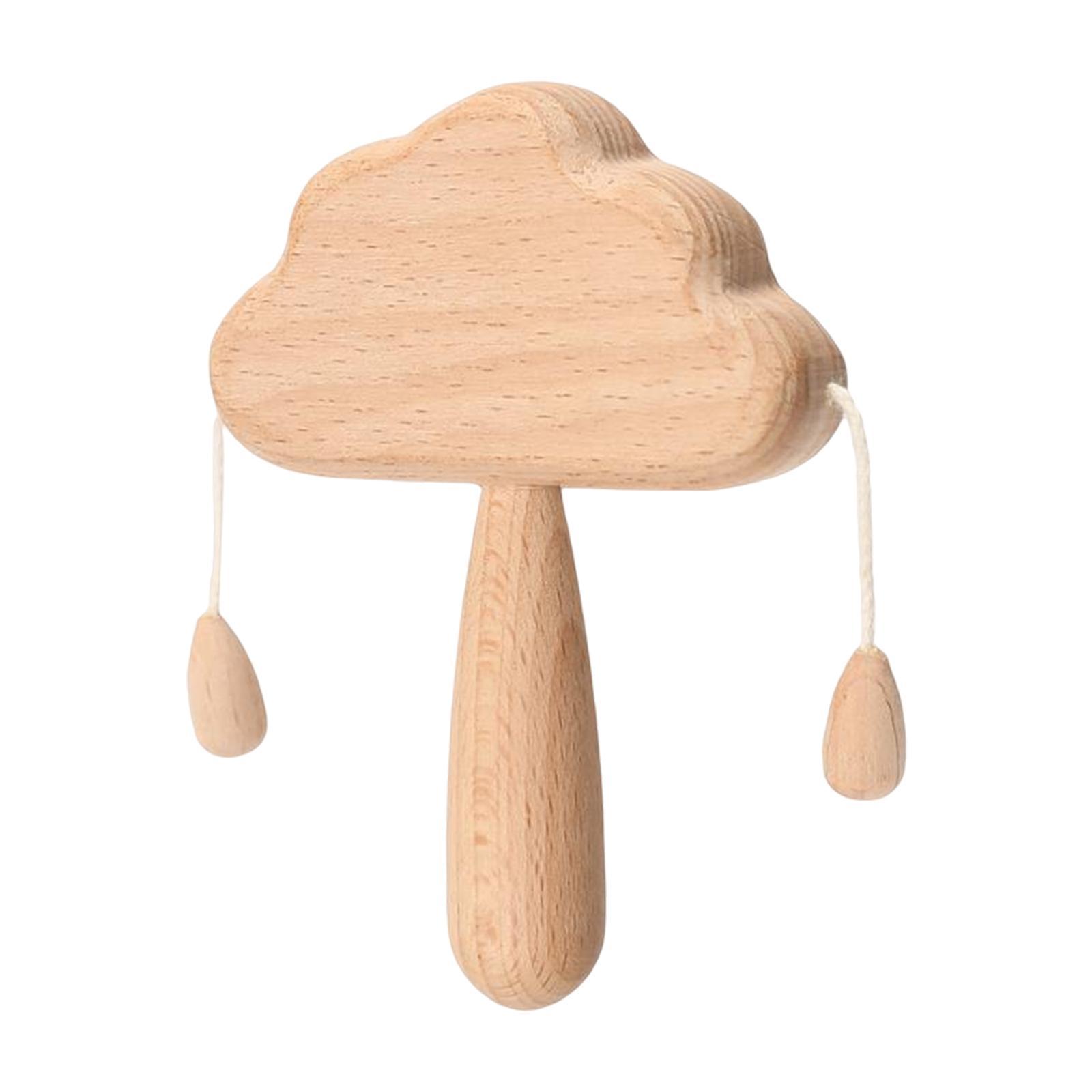 Wooden Baby Rattle Toy Montessori Toys Stroller Toy Small for Toddlers