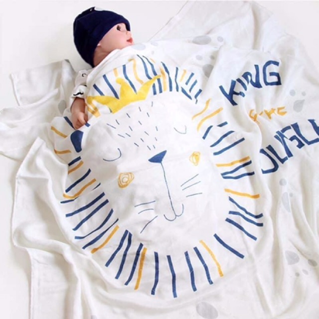 Chăn lụa cotton cao cấp , chắn đắp mềm mịn cho bé