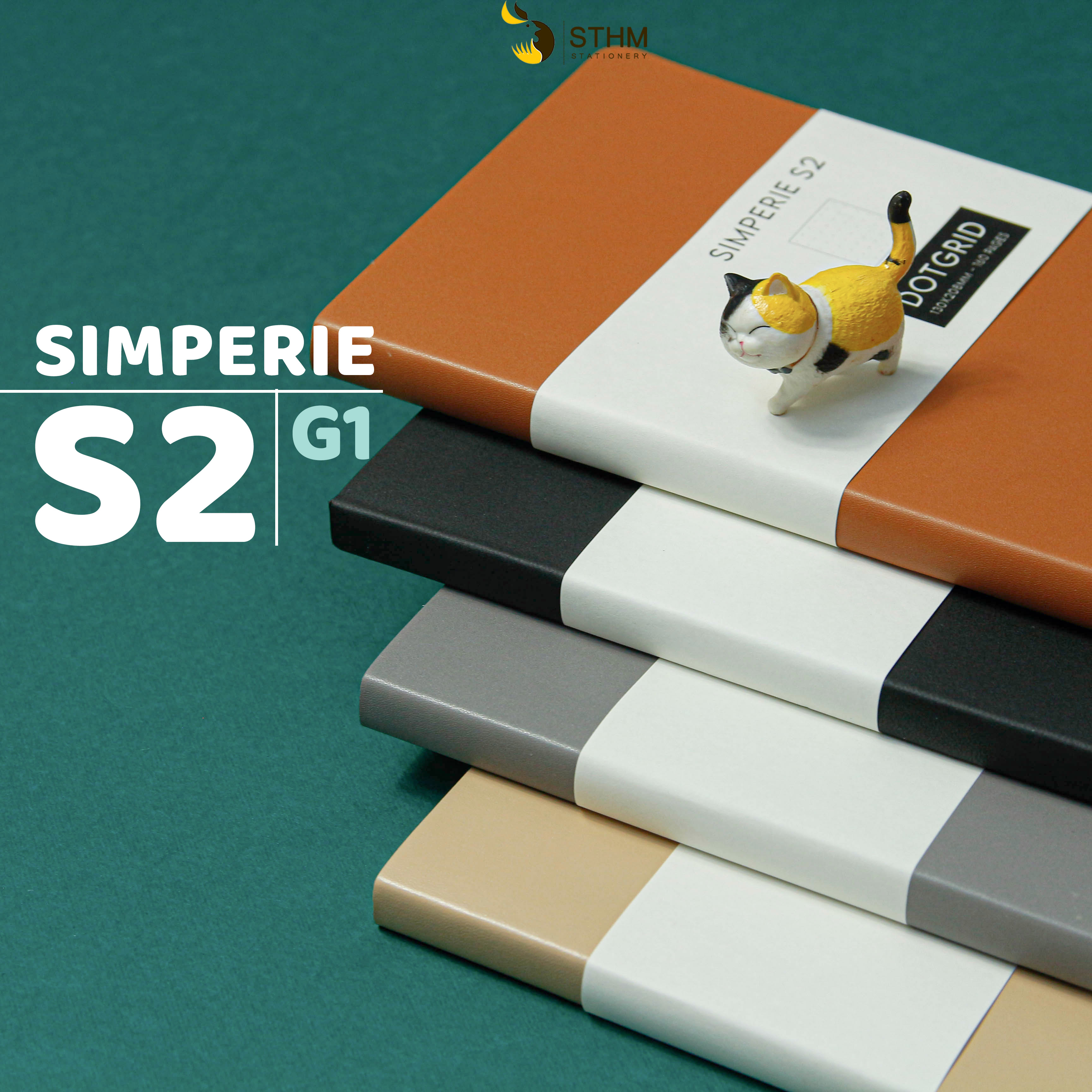 - Sổ tay bìa mềm Simperie S2- 160 trang 100gsm - Bìa da PU cao cấp