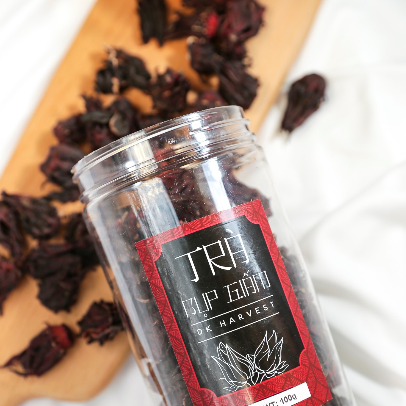 Trà Hoa Atiso Đỏ Sấy Khô Nguyên Bông - 100g - chống viêm, nhiễm, kháng nấm, kháng khuẩn, tăng cường chức năng tiêu hóa.