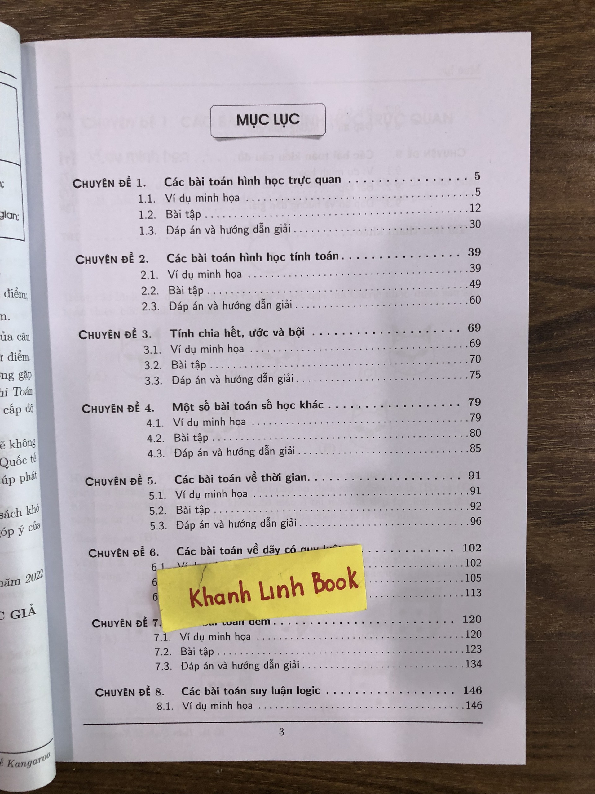Sách - Kì Thi Toán Quốc Tế Kangaroo - Các chuyên đề chọn lọc - Cấp độ 3