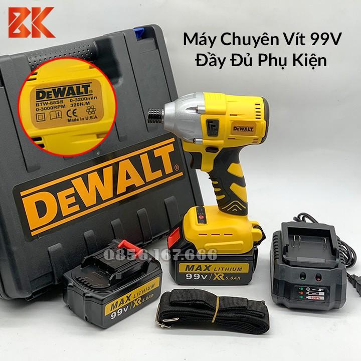 Máy chuyên bắt vít DEWALT 99V, Máy Khoan, Bắn Vít dùng Pin Dewalt, 100% Lõi Đồng - Pin 10 cell