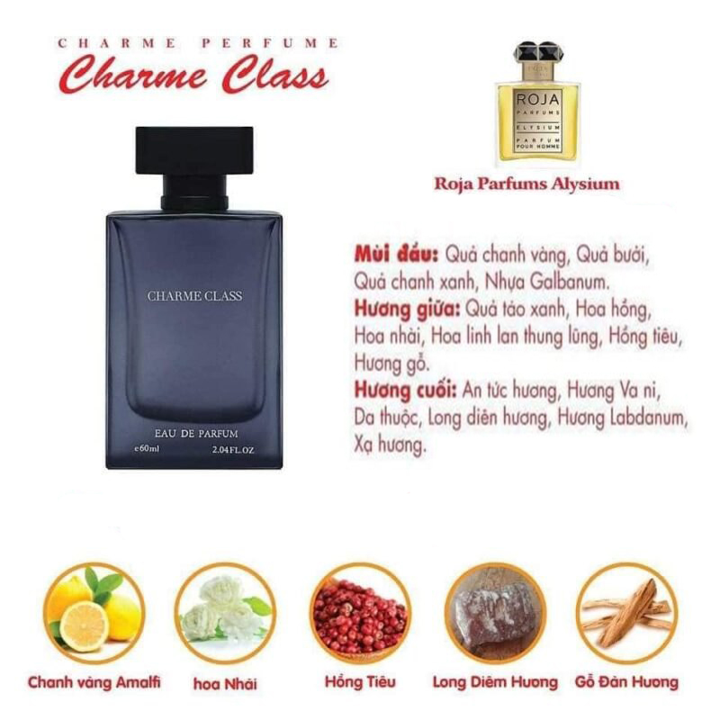 Nước Hoa Nam Charme Class 60ml