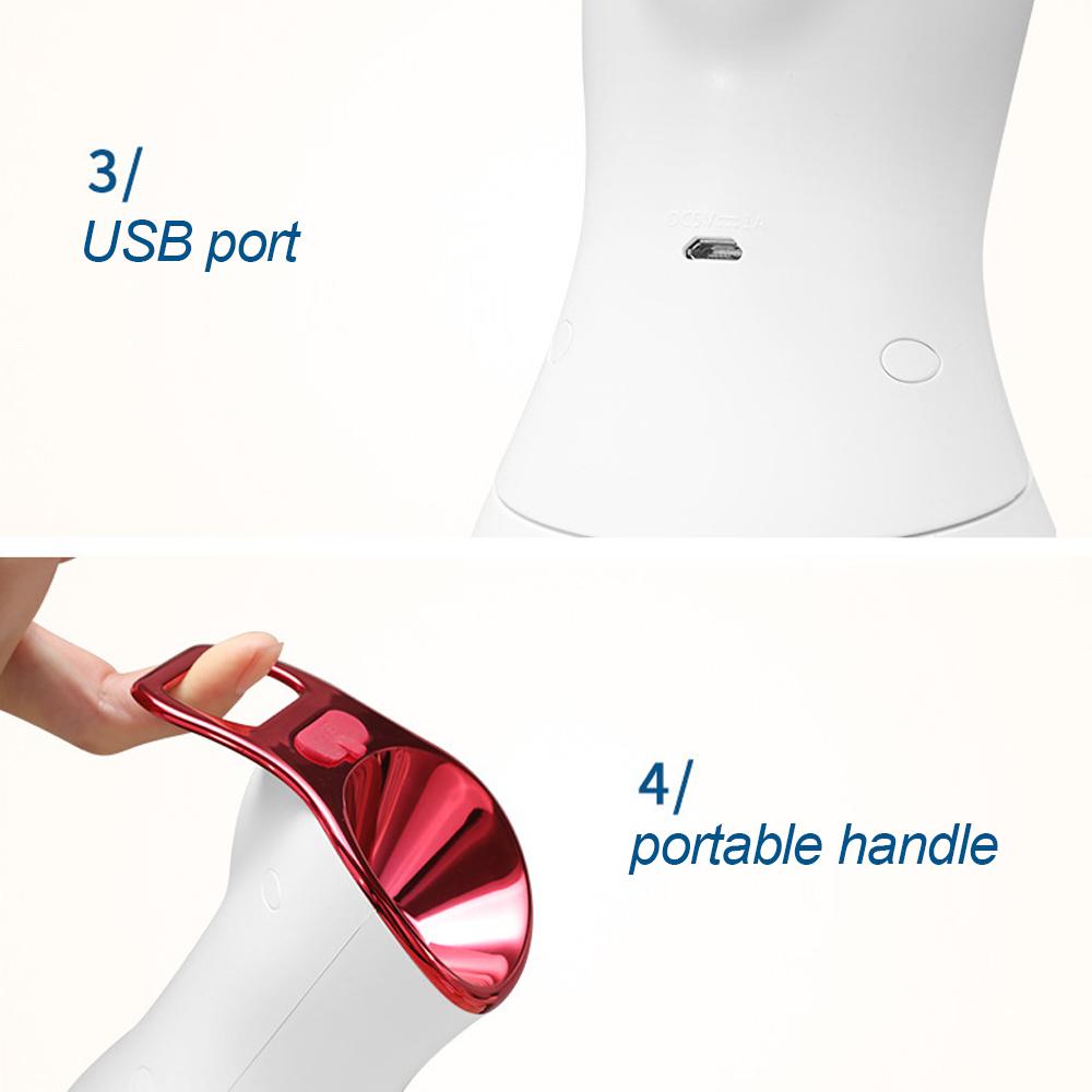 Máy phun sương xông tạo ẩm xông mặt Nano có thể sạc bằng USB dung tích 500ml