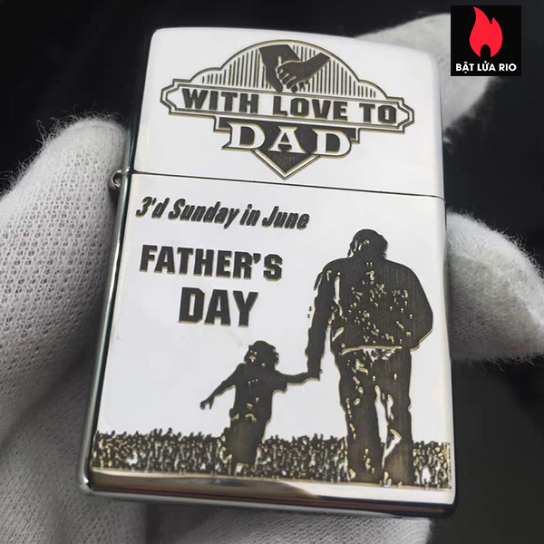 Bật Lửa Zippo 250 Khắc Father’S Day – Ngày Của Cha 06 – Zippo 250.Fatherday06