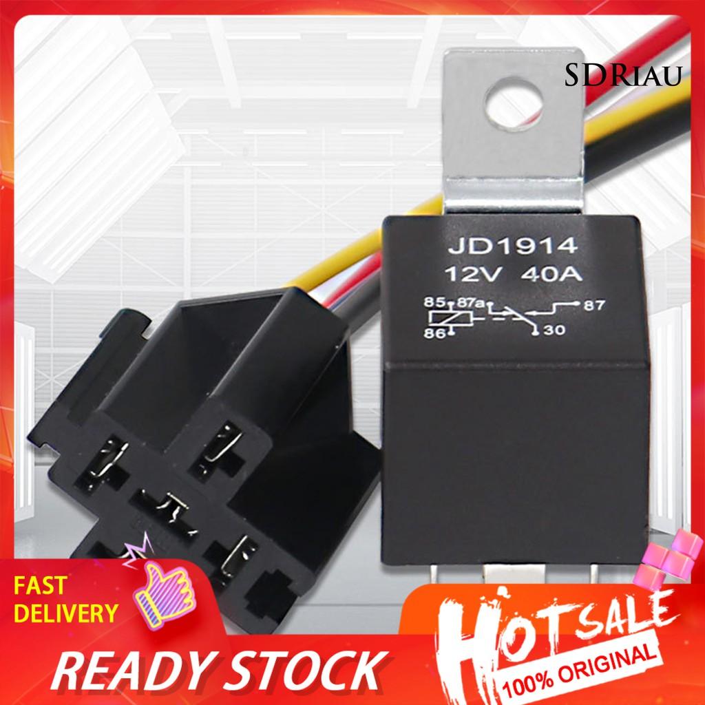 Rơ Le Tự Động 12 / 24v 5 Pin Kèm Ổ Cắm Chuyên Dụng Cho Xe Hơi Qcd1914