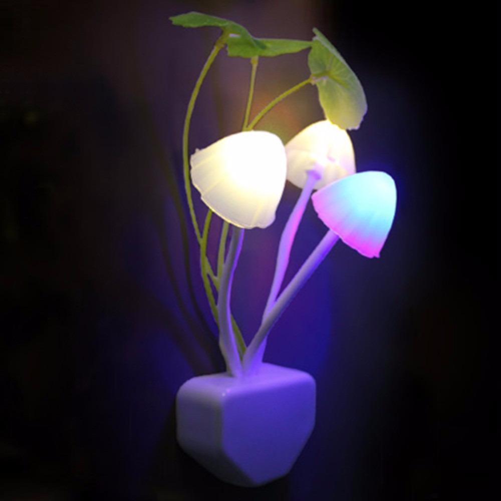 Đèn Ngủ Hình Nấm - Đèn Led Cảm Biến Ánh Sáng Tắt Mở Tự Động No.100719