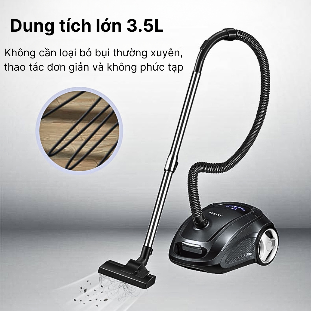 Máy hút bụi cầm tay gia đình SOKANY SK-13041 với lực hút lên đến 220.000Pa có màn hình LCD vô cùng tiện ích - HÀNG CHÍNH HÃNG - DELIYA