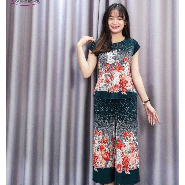 Đồ bộ trung niên nữ cho bà cho mẹ- bộ mặc nhà chất vải thun lạnh siêu mát