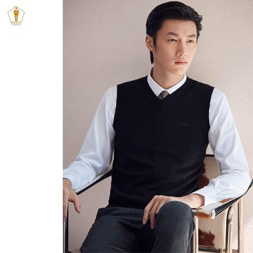 Áo gile len nam nư TRAZ ghile len cao cấp form rộng.