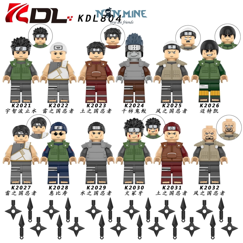 Minifigures Lắp Ráp Mô Hình Nhân Vật Hoạt Hình Truyện Tranh Naruto Lee Kiba KDL804 Bán Lẻ