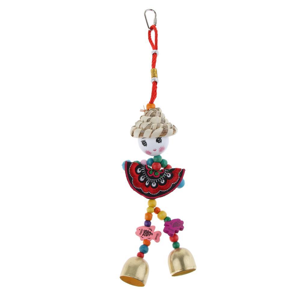 Doll Bird Parrot Chew Toy for Rabbit Hamster Guinea Pig Parakeet Cockatiels