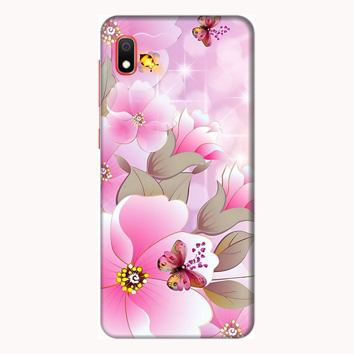 Ốp lưng điện thoại Samsung Galaxy A10 hình Hoa Hồng Và Bướm  - Hàng chính hãng
