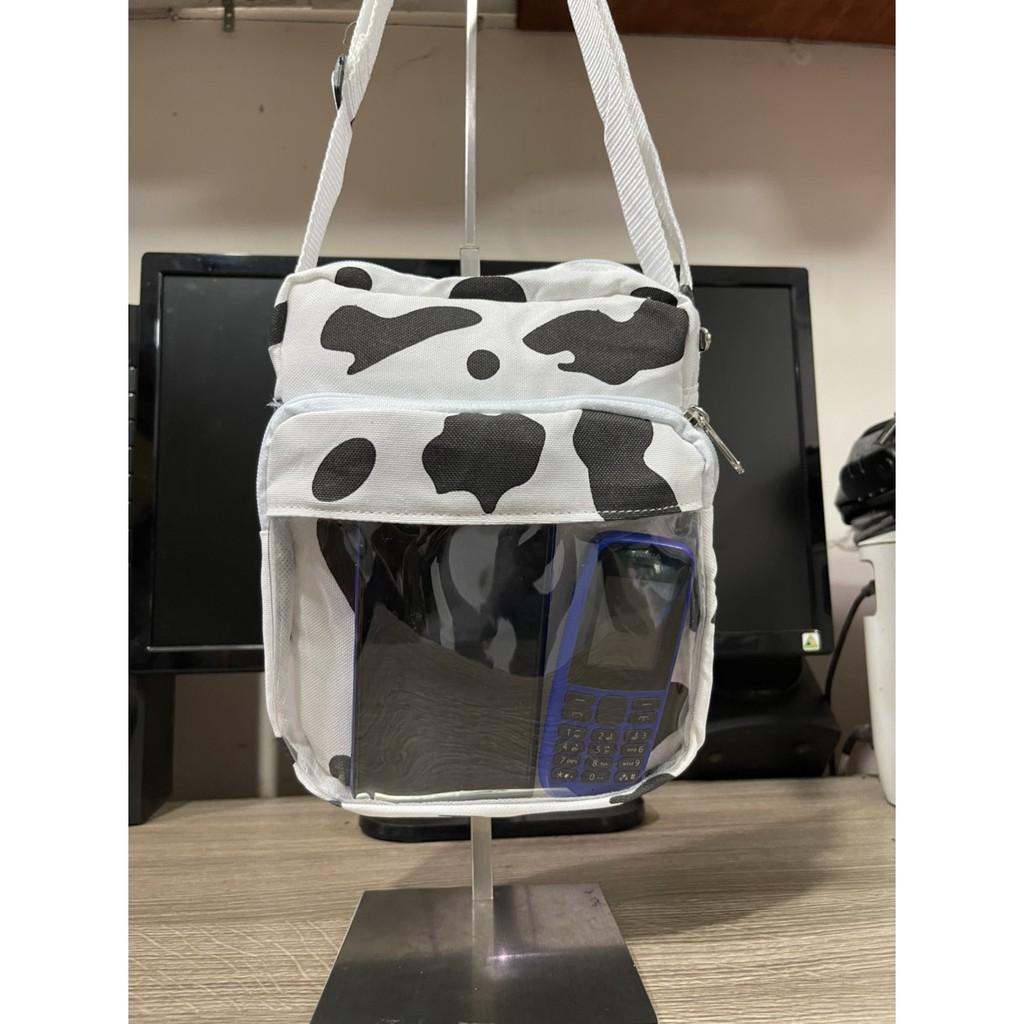 TÚI ĐEO CHÉO NAM NỮ HỌA TIẾT BÒ SỮA