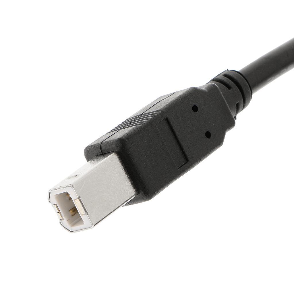 0.5M USB Cable Wire Printer Lead A TO B Male High Speed 2.0 Data Cord Black