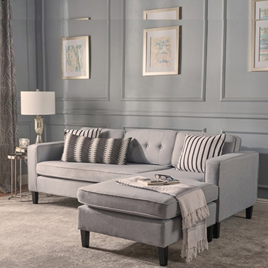 Ghế Sofa Góc L Corner Jona White BLue SFG19