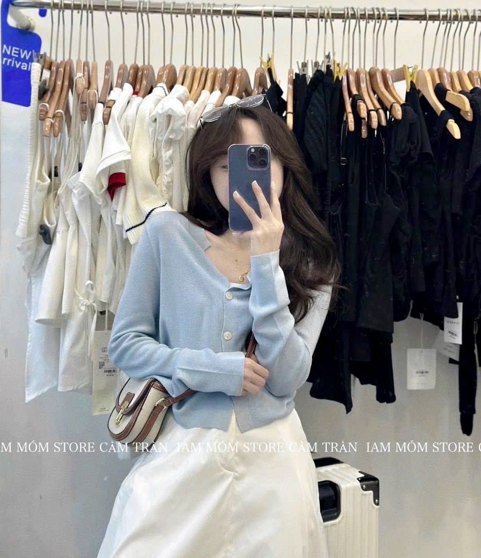 ÁO KHOÁC LEN LỬNG CARDIGAN MỎNG MÀU TRƠN PASTEL CÀI NÚT TAY DÀI DẠO PHỐ ĐI CHƠI ĐI LÀM ĐI HỌC CÔNG SỞ ĐI BIỂN ĐI TIỆC