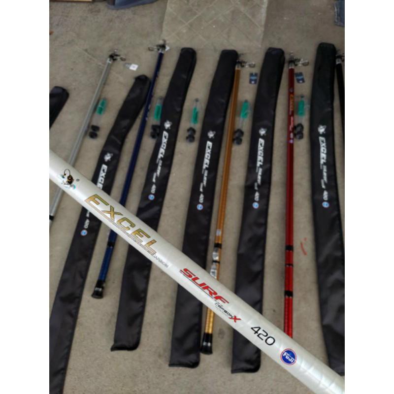 Cần câu lục excel surf có khoen định vị, cứng 35