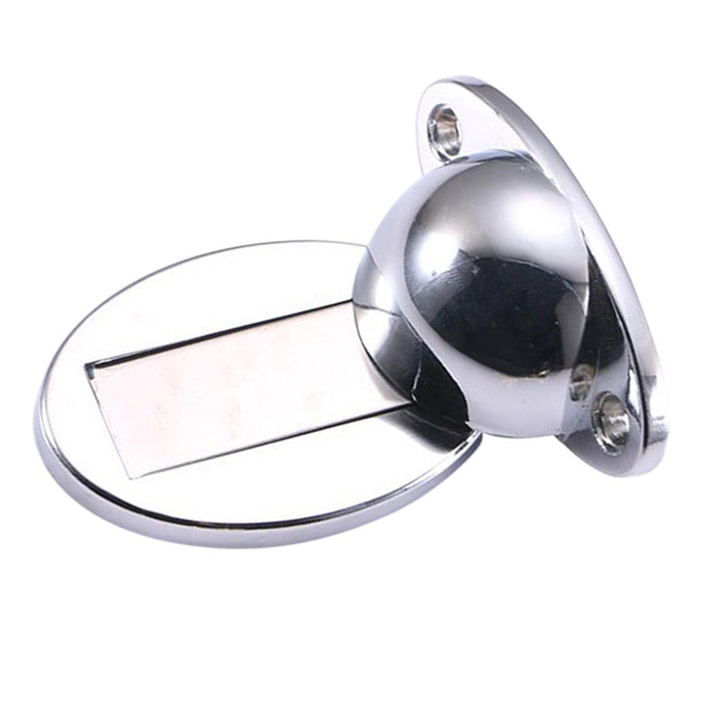 Alloy Magnetic Doorstop Door Stopper Door Catcher Holder Safety Close Silver