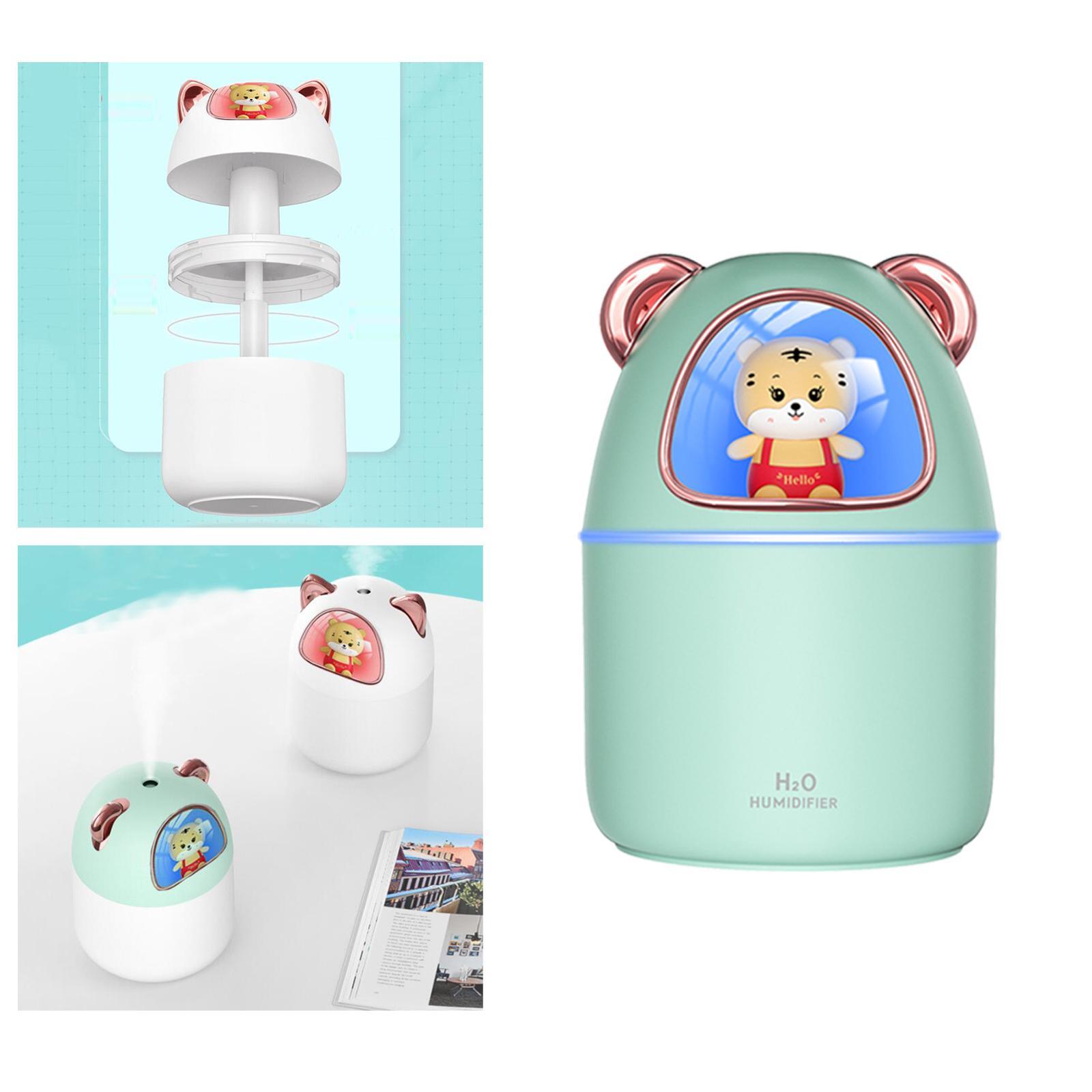 2Pcs Air Humidifier Night Light Aroma Diffuser Two Modes for Hotel Travel