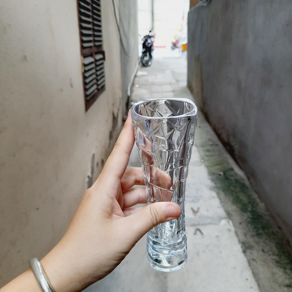 Lọ hoa thủy tinh pha lê nhỏ để bàn trang trí sang trọng
