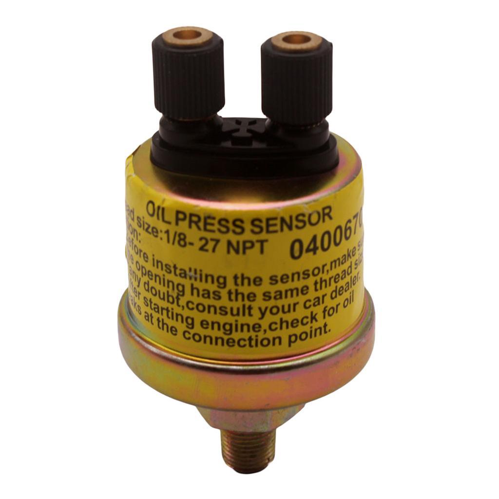 2xUniversal 1/8 NPT Oil Pressure Sensor Unit Sender Gauge Replace PSI Electric