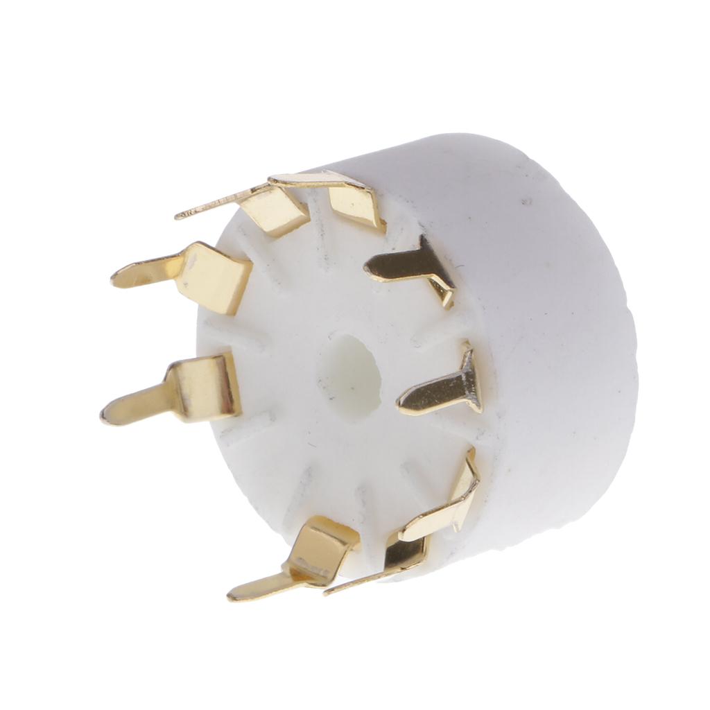 2x9pin PCB Mounting Vacuum Tube Socket GZC9-A-G for 12AX7 12AU7 12AT7