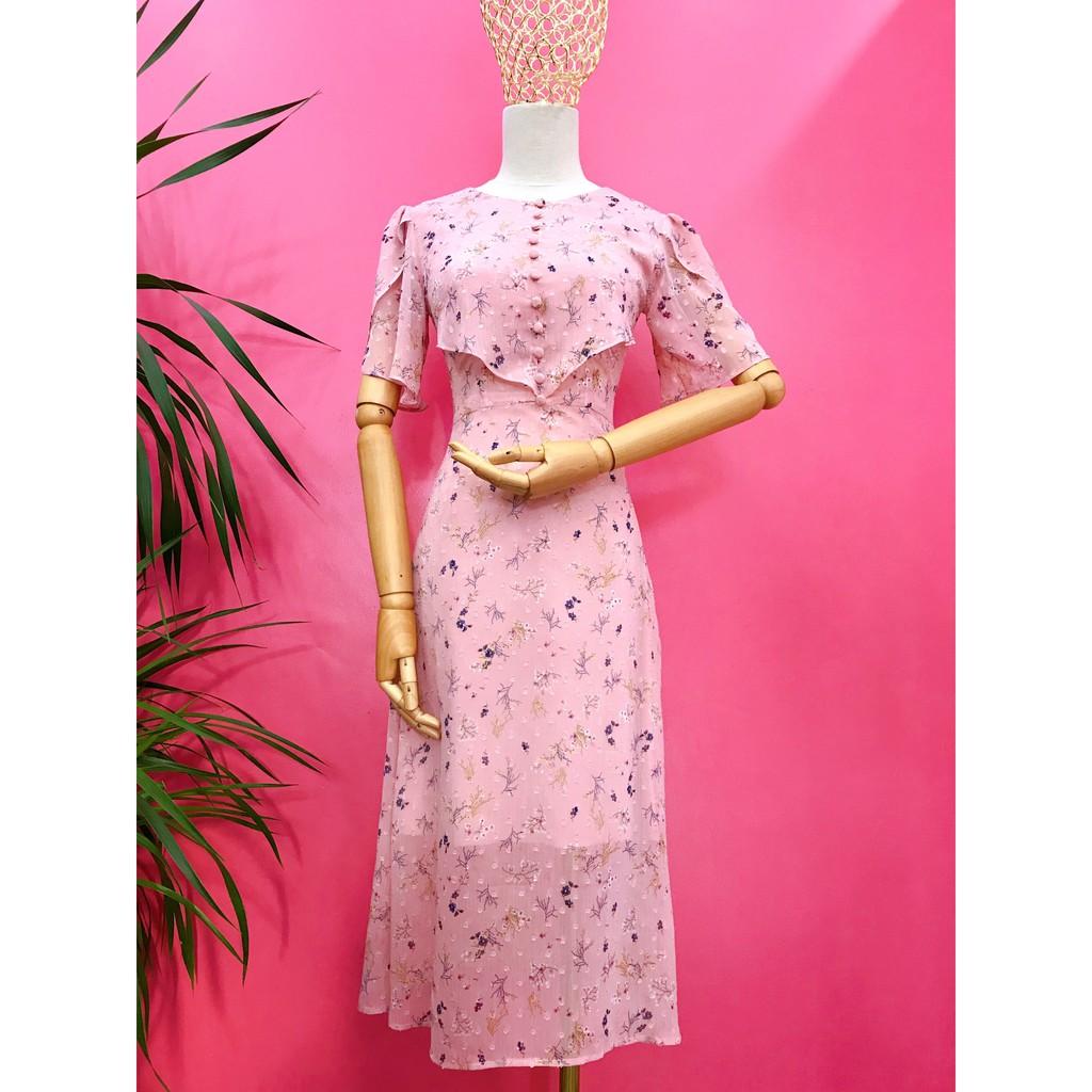 Váy hoa nhí tiểu thư Dreamy Midi Dress - 22CHIC