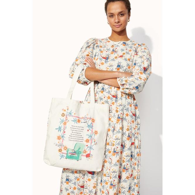 Cath Kidston - Ví đựng hộ chiếu/Perfect Shopper - Firework Floral PL01 - Cream -1045956