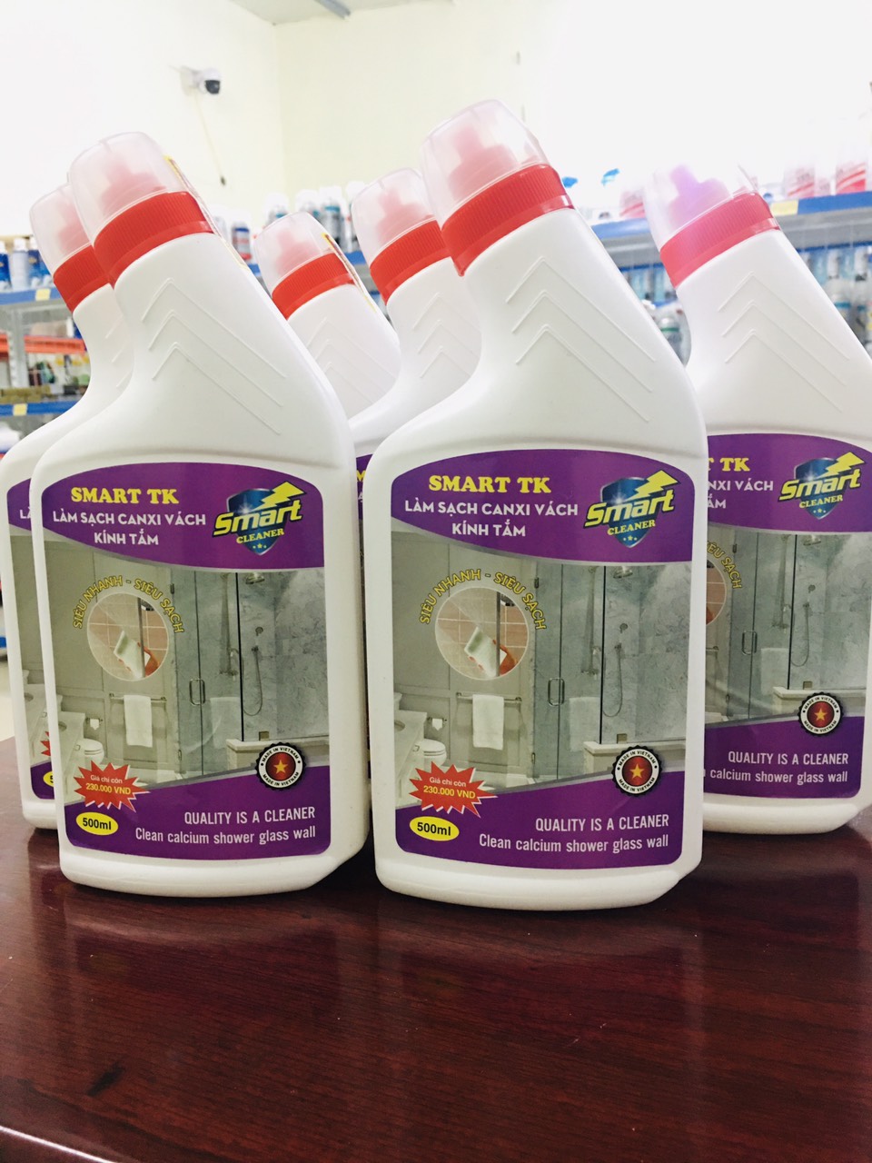 Nước Tẩy Rửa Cặn Canxi Vách Kính Nhà Tắm SMART -chính hãng