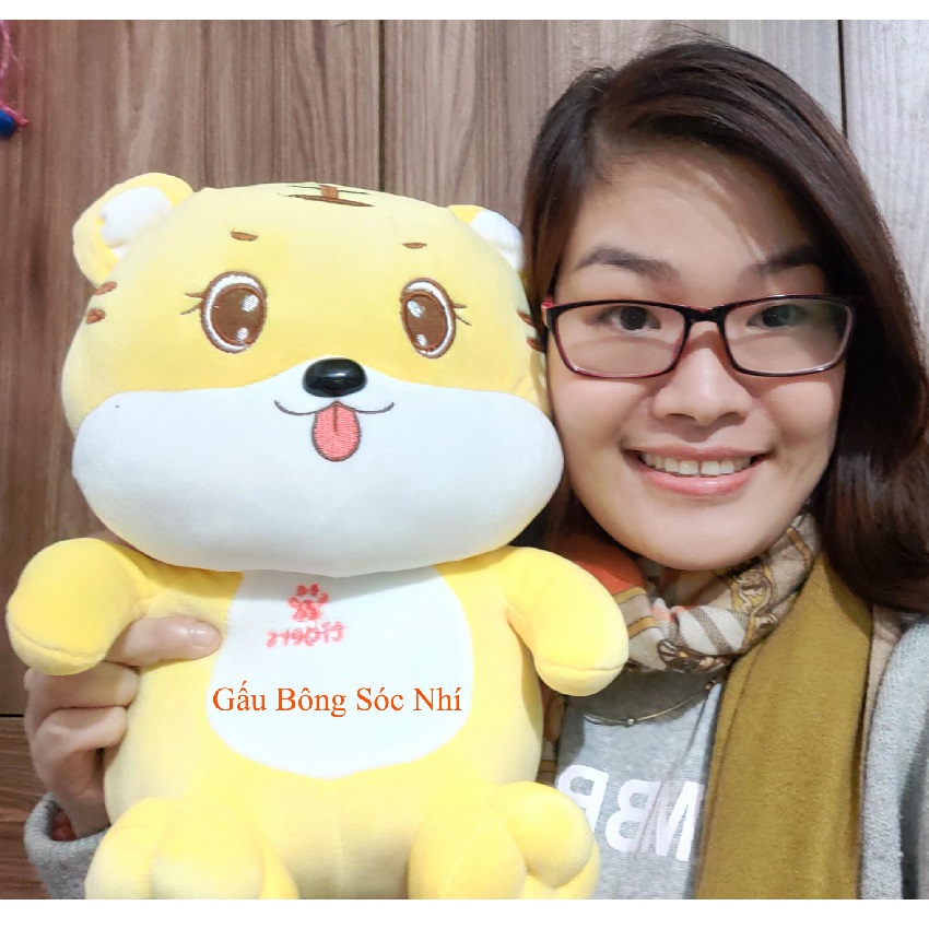 Gấu bông thú nhồi bông con hổ may mắn