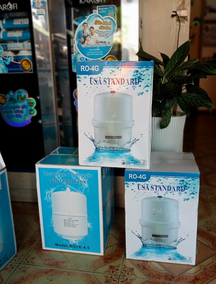 BÌNH ÁP THÉP 4.0G - DÙNG CHO MÁY LỌC NƯỚC RO