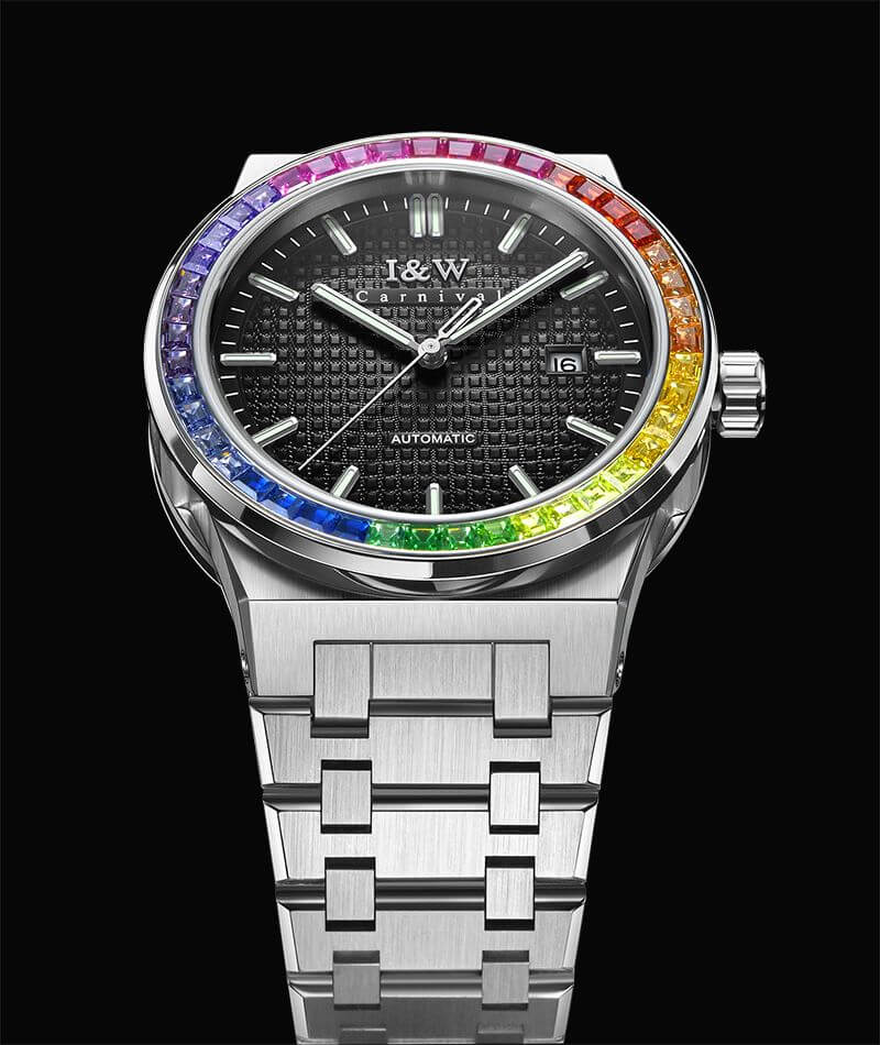 Đồng hồ nam chính hãng IW Carnival IW716G-5 ,Kính sapphire,chống xước,Chống nước30m,BH24 tháng,Máy điện tử(pin),dây da