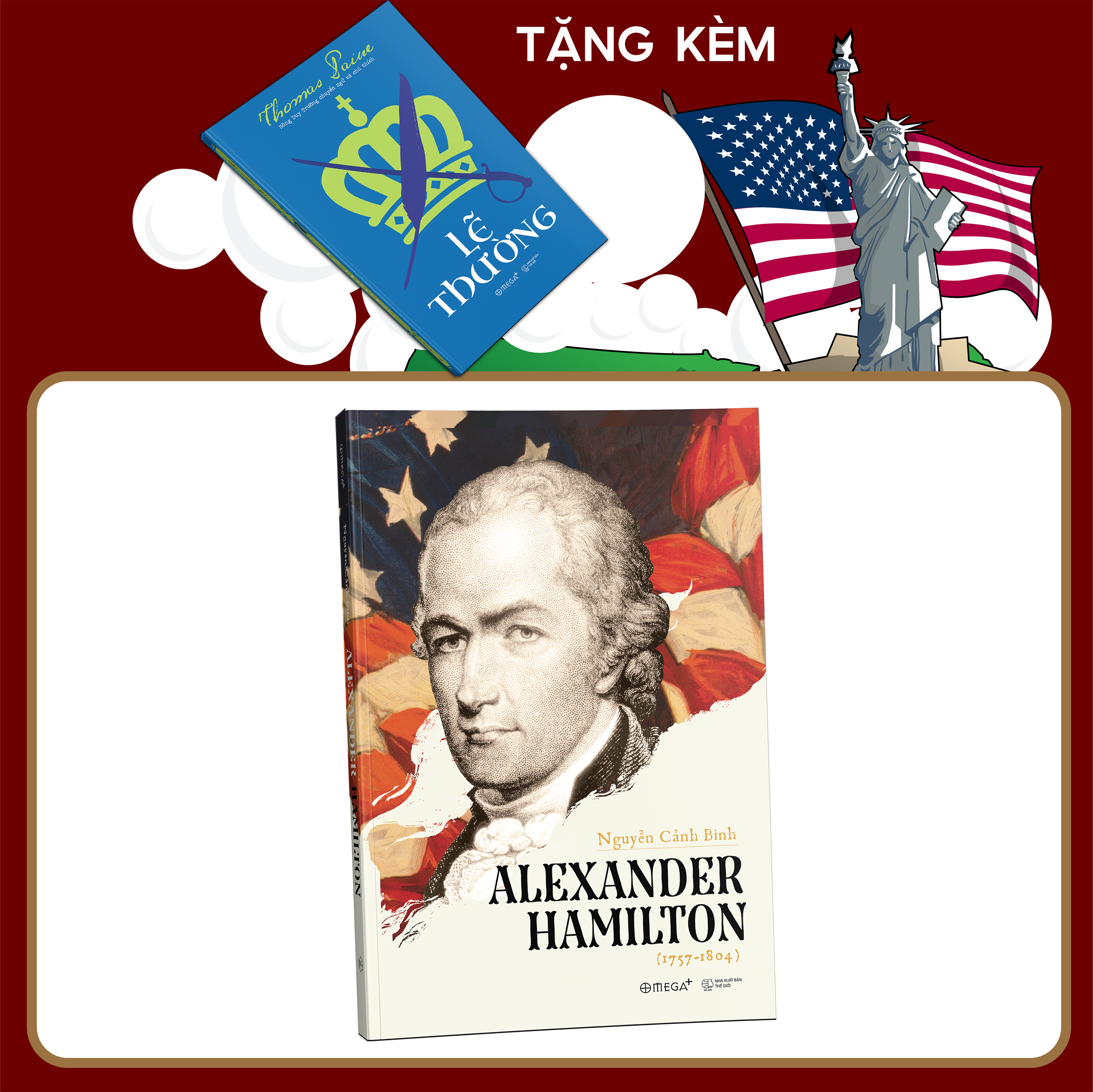 Combo 3 cuốn sách:  Hiến Pháp Mỹ được làm ra như thế nào + Alexander Hamilton + Thomas Jefferson - Nhân sư Mỹ