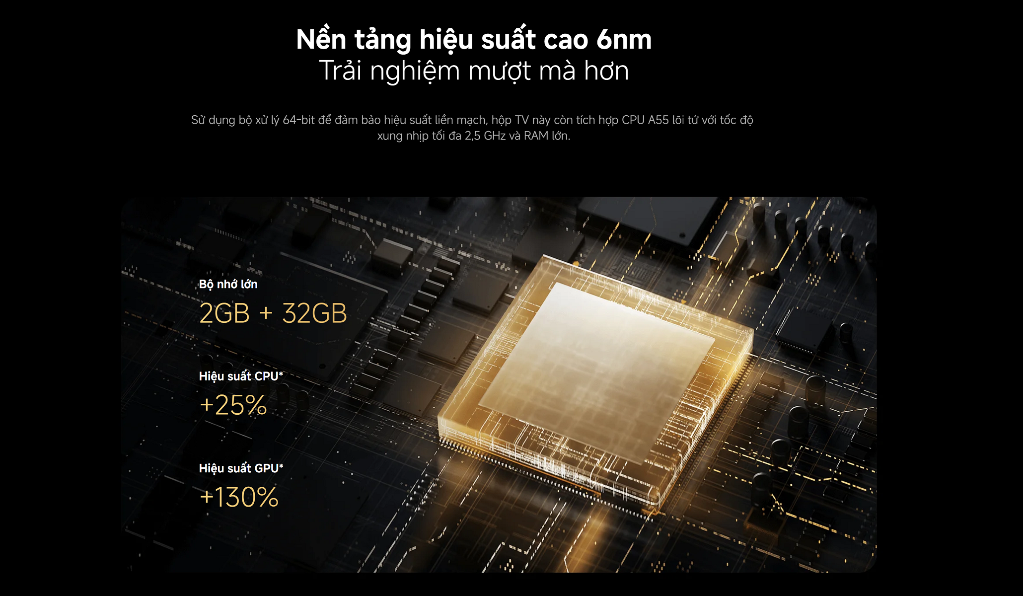 Tivi box Xiaomi Mi box S Gen 3 Google TV UHD 4K(3840×2160p) - Hàng chính hãng