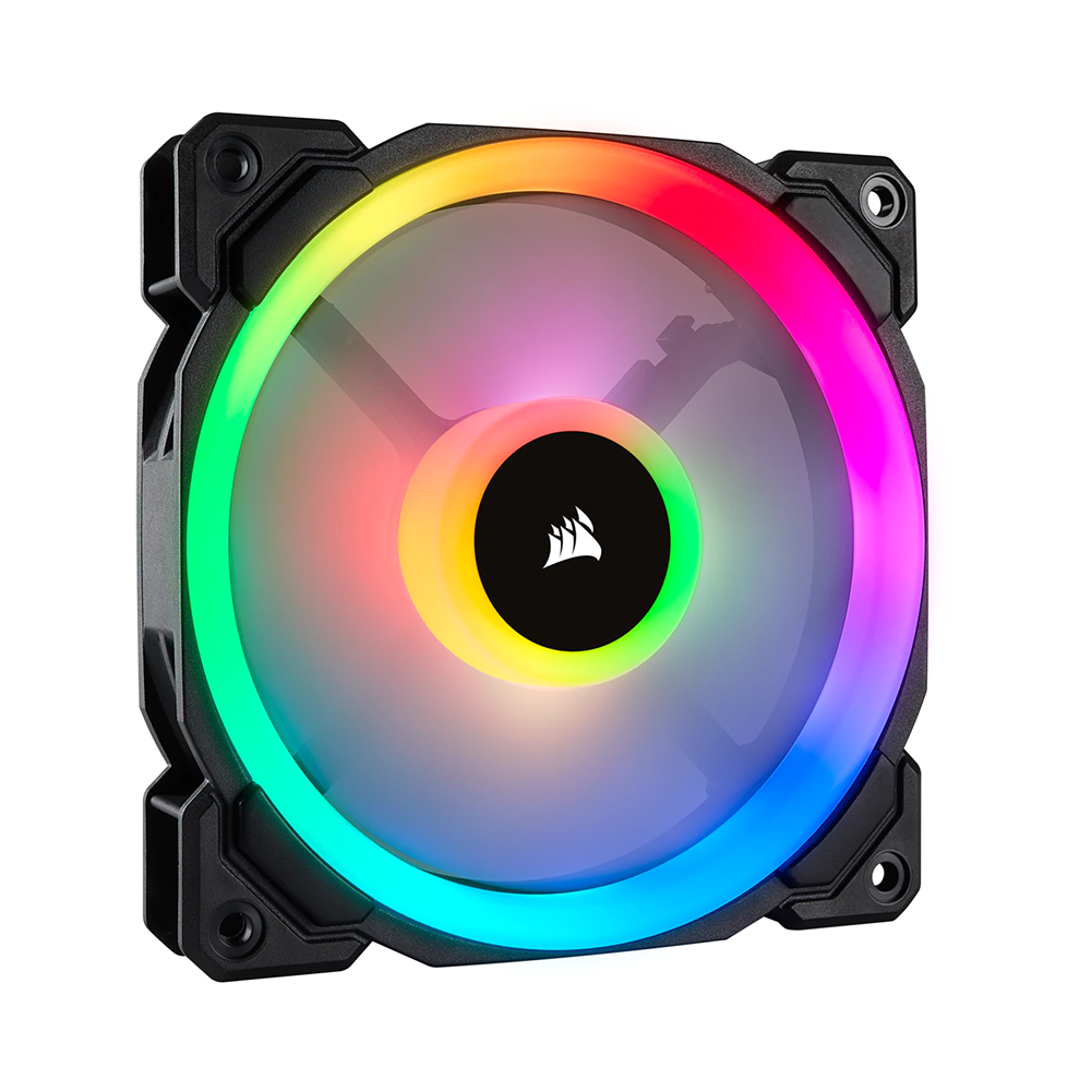 Bộ 3 quạt máy tính 120mm Corsair LL120 RGB kèm Node PRO - Hàng Chính Hãng